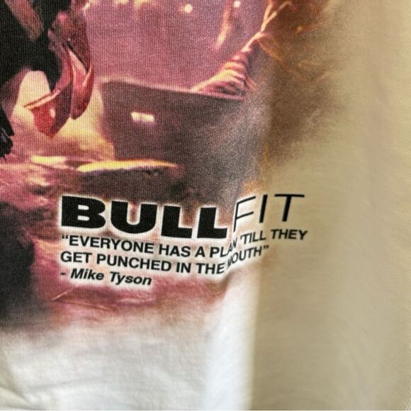 Bullfit white ANCIENT COMBAT OVERSIZED PREMIUM TEE size L NWT - Picture 4 of 9
